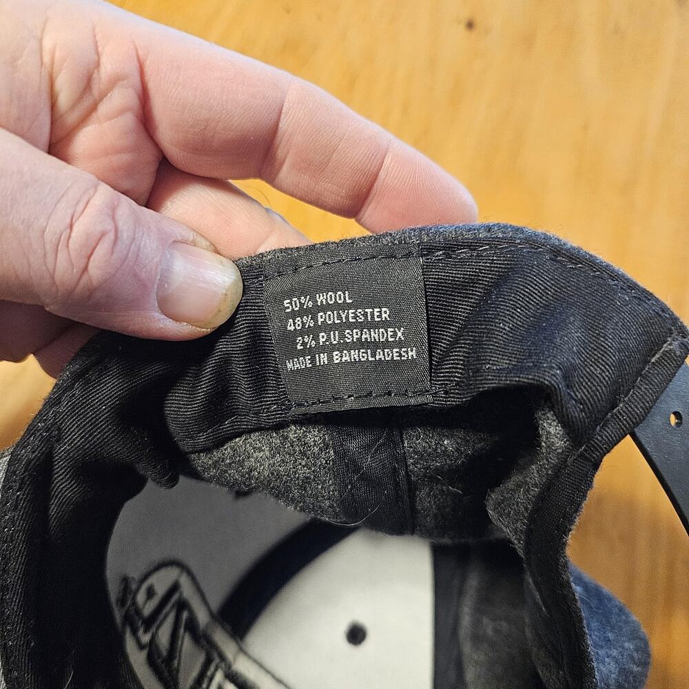 Petzl Hat Cap Snap Back Gray Wool Blend Felt Logo Mens One Size Outdoor - Picture 4 of 8